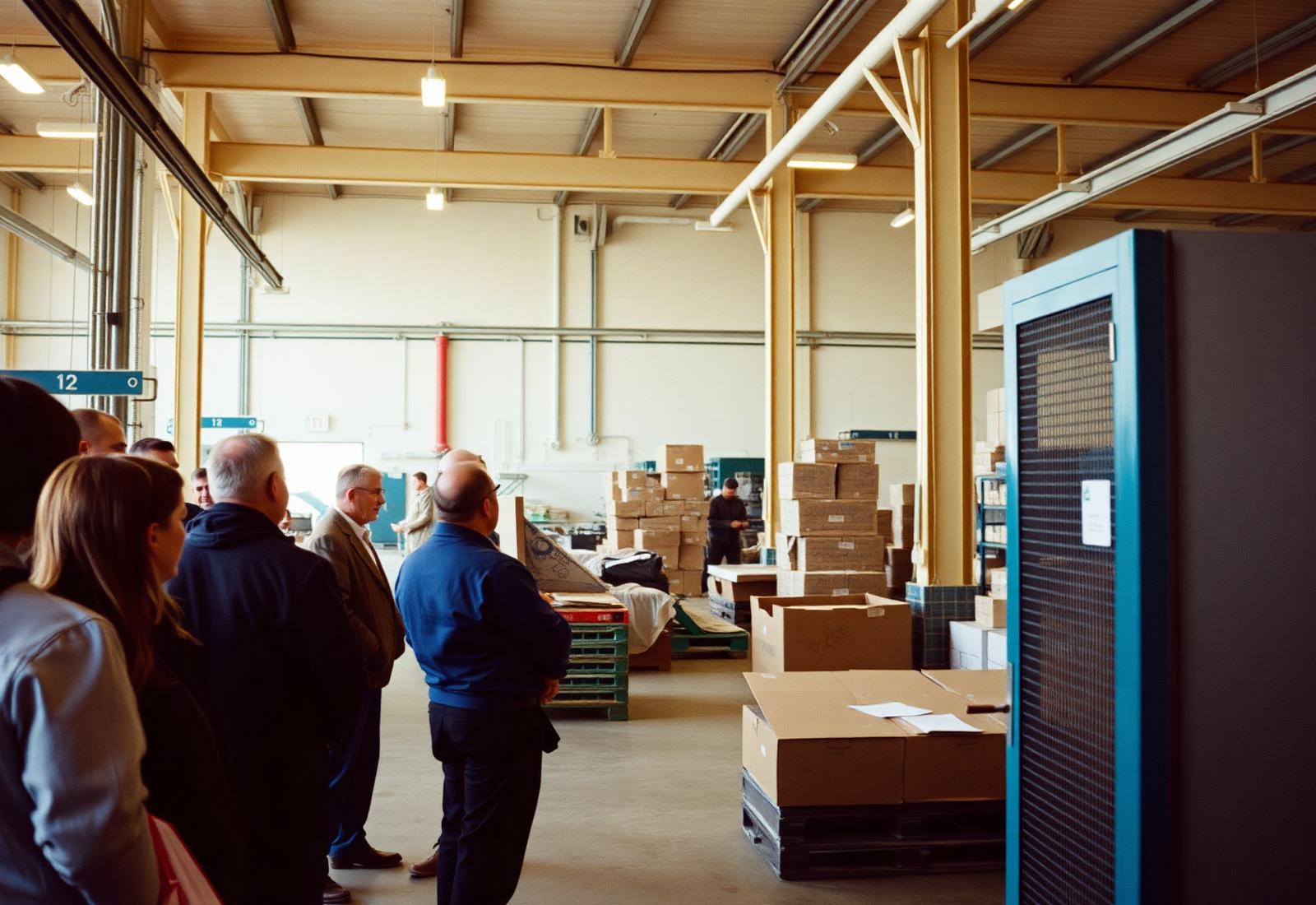 Participants during a company visit in Cyprus